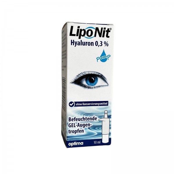 Lipo Nit Augentropfen GEL Hyaluron 0,3% Pump
